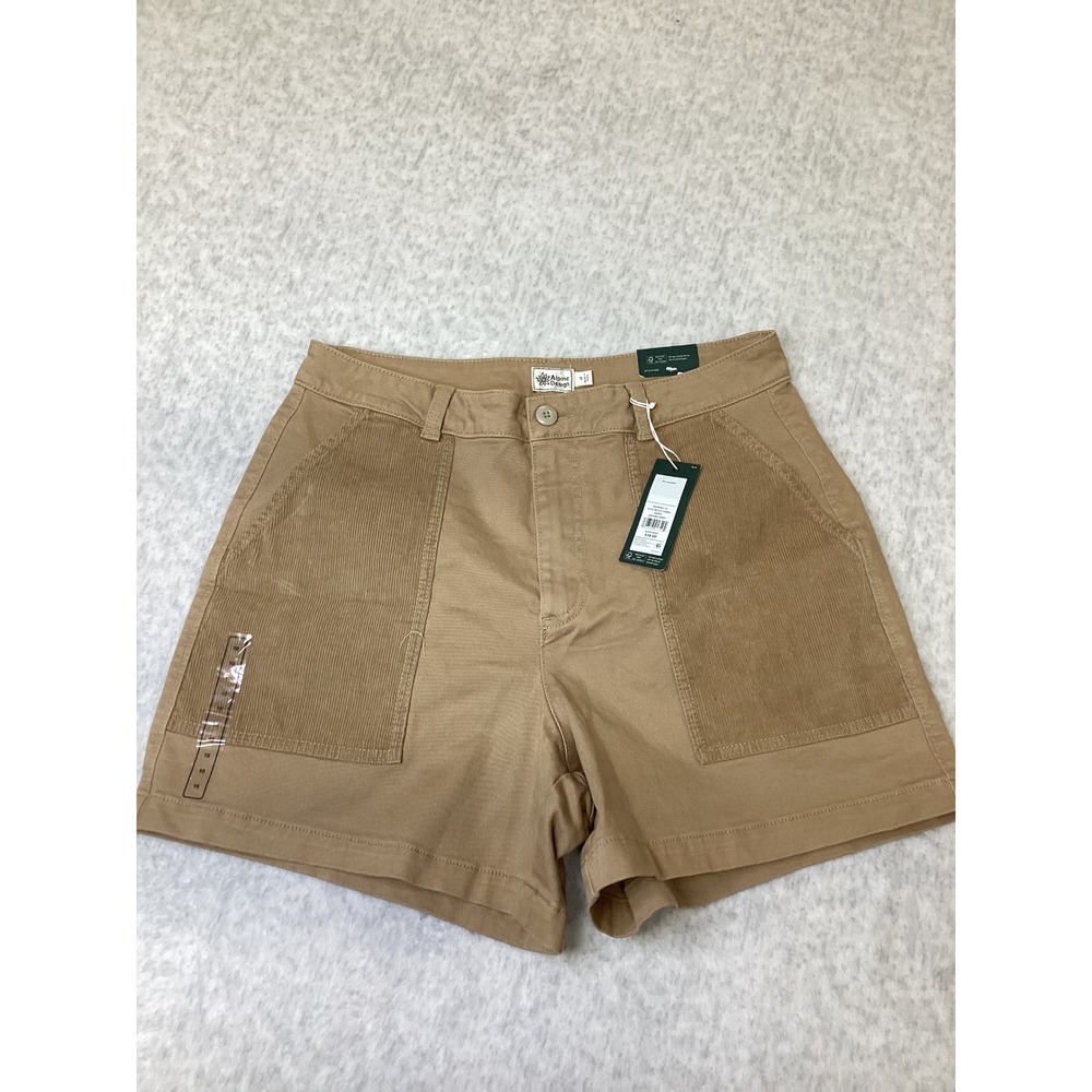 Alpine Design Womens Sahara Sand Mixed Fabric Corduroy Utility Shorts ADW24806